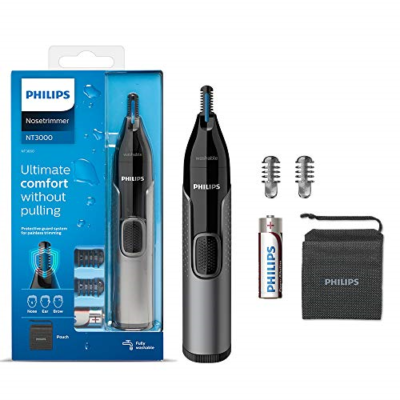 PHILIPS NT3000 קוצץ שיער לאף, לאוזניים ולגבות
